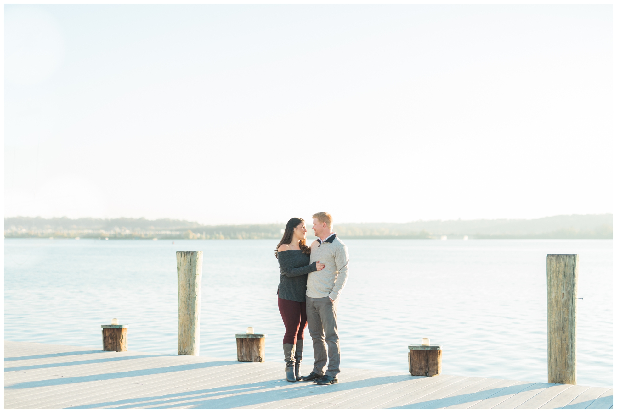 A Glowing November Sunrise Engagement Session in Old Town Alexandria