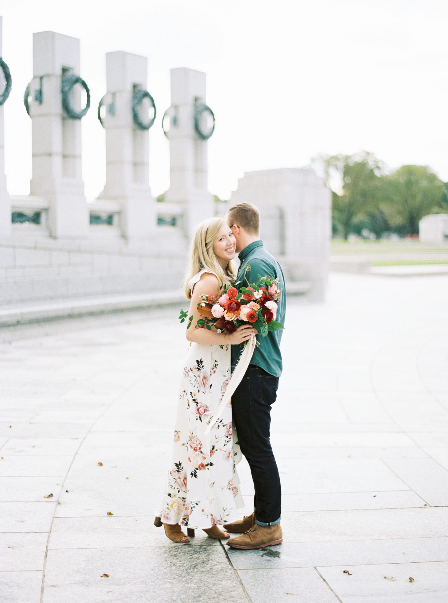 wwii memorial dc engagement session