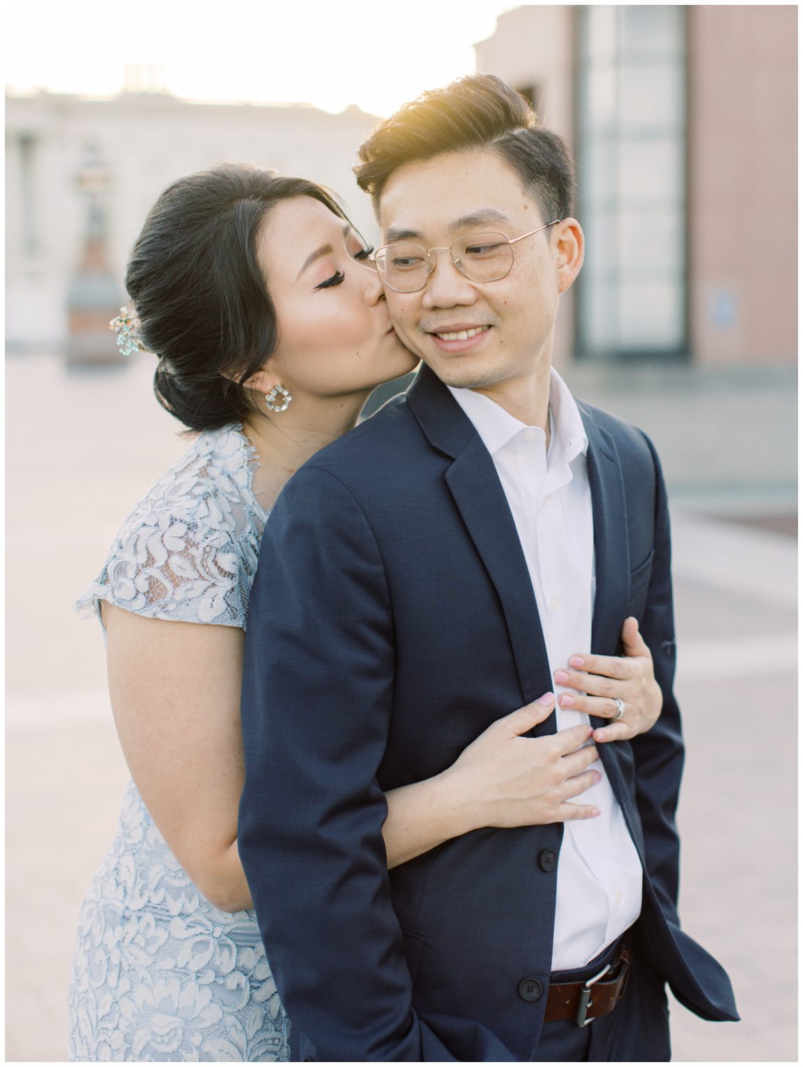 An Engagement Session with Elegant Capitol Views and Tradition at the